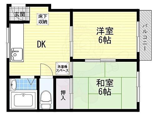 大阪府門真市野里町13番16号 大和田駅 2DK アパート 賃貸物件詳細