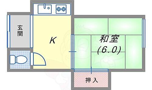 夢野文化住宅 1階 1K 賃貸物件詳細