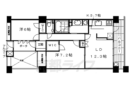 京都府京都市下京区東洞院通四条下る元悪王子町 四条駅 2LDK マンション 賃貸物件詳細