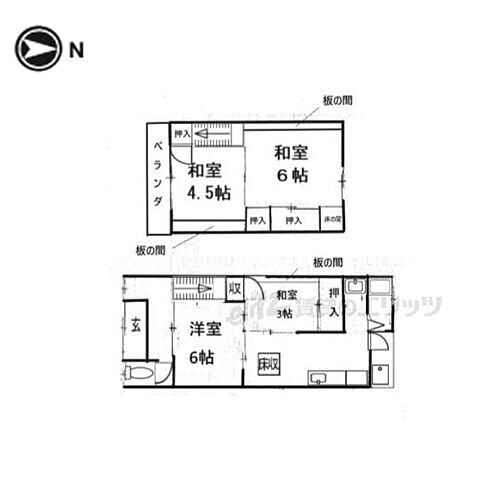 京都府京都市右京区山ノ内瀬戸畑町 西院駅 4K 一戸建て 賃貸物件詳細