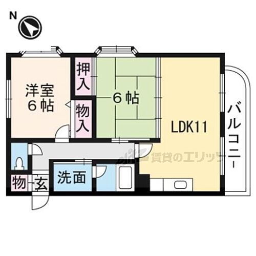 滋賀県守山市吉身3丁目 守山駅 2LDK マンション 賃貸物件詳細