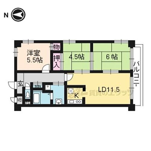 京都府京都市伏見区竹田中内畑町 竹田駅 3LDK マンション 賃貸物件詳細