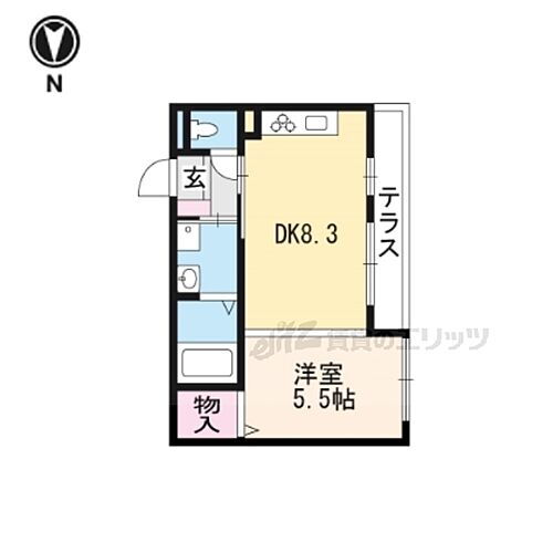 京都府長岡京市調子1丁目 西山天王山駅 1DK アパート 賃貸物件詳細