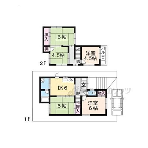 伊勢田町ウトロ２－５４貸家 5DK 賃貸物件詳細