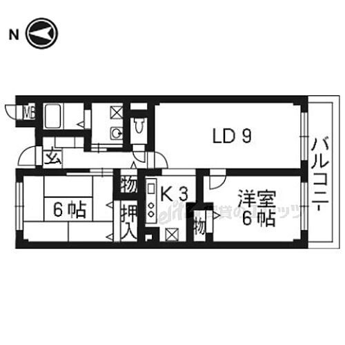 ハイダウェイホーム 3階 2LDK 賃貸物件詳細