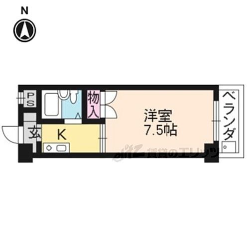 京都府京都市北区衣笠総門町 北大路駅 1K マンション 賃貸物件詳細