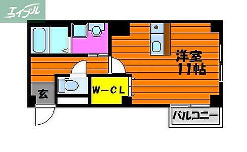 岡山県岡山市北区鹿田町1丁目 清輝橋駅 ワンルーム マンション 賃貸物件詳細