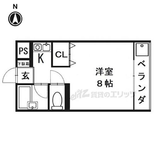 京都府長岡京市友岡 長岡天神駅 1K マンション 賃貸物件詳細