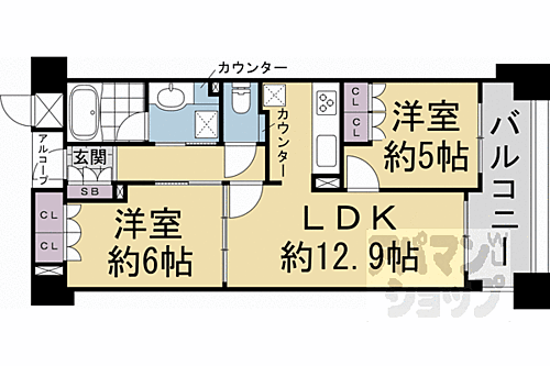 京都府京都市東山区大黒町 三条駅 2LDK マンション 賃貸物件詳細