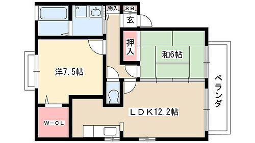 ロイヤルコート　Ｂ 2階 2LDK 賃貸物件詳細