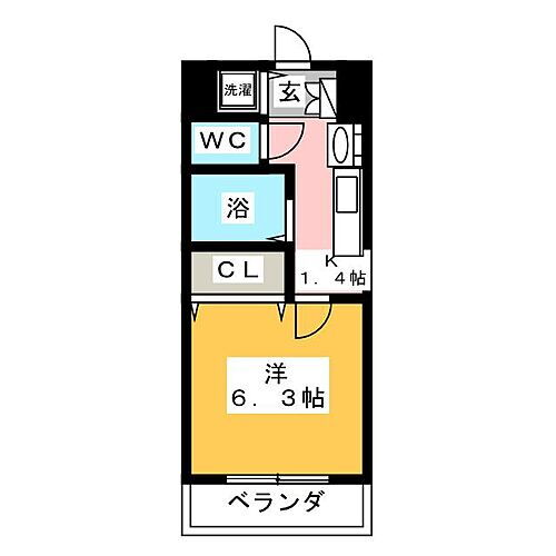 プレサンス名古屋城前ラバンカ 2階 1K 賃貸物件詳細