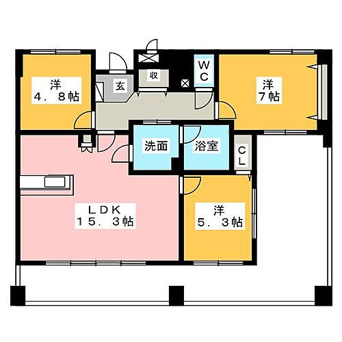 愛知県春日井市松新町4丁目 勝川駅 3LDK マンション 賃貸物件詳細