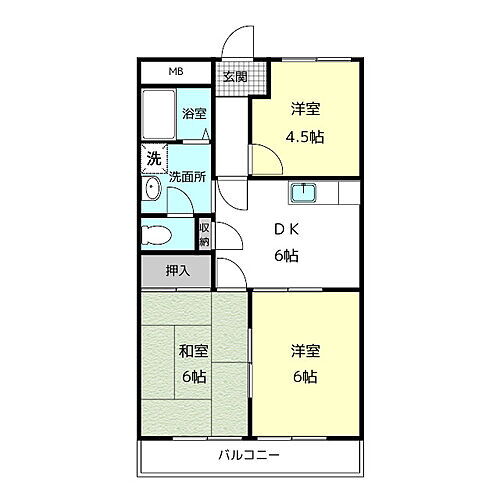 恵比寿コーポ 2階 3DK 賃貸物件詳細