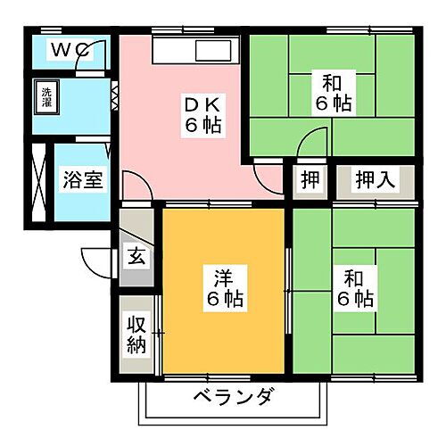 愛知県豊川市金屋町 稲荷口駅 3DK アパート 賃貸物件詳細