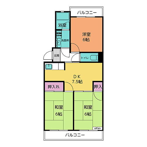 ハピネス池浦 4階 3DK 賃貸物件詳細