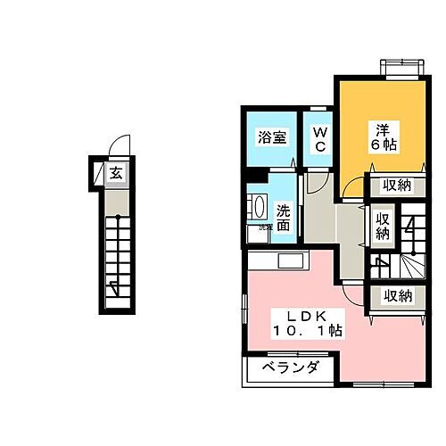 愛知県稲沢市西町1丁目 国府宮駅 1LDK アパート 賃貸物件詳細