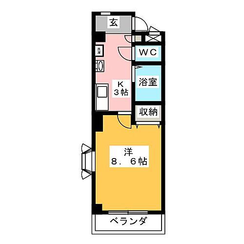 愛知県東海市名和町石谷 名和駅 1K マンション 賃貸物件詳細