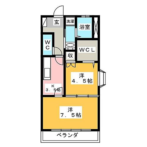 愛知県北名古屋市鹿田東村前 西春駅 2K マンション 賃貸物件詳細