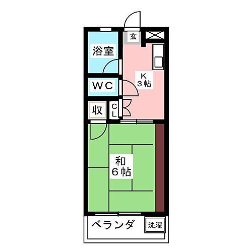 春日マンション 4階 1K 賃貸物件詳細