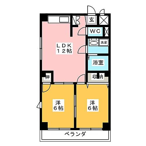 岐阜県羽島郡岐南町八剣北1丁目 細畑駅 2LDK マンション 賃貸物件詳細