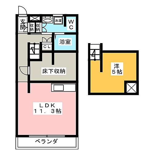 Ｓｏｌｉｄ 2階 1LDK 賃貸物件詳細