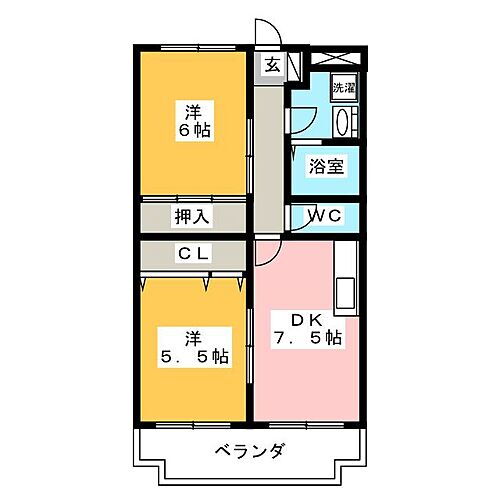 スクエアガーデン 3階 2DK 賃貸物件詳細