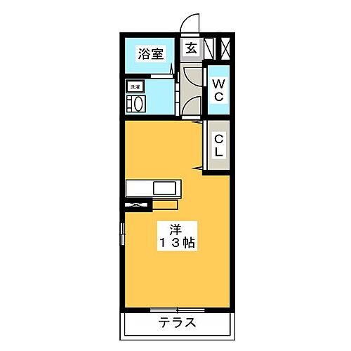 岐阜県岐阜市折立 ワンルーム アパート 賃貸物件詳細