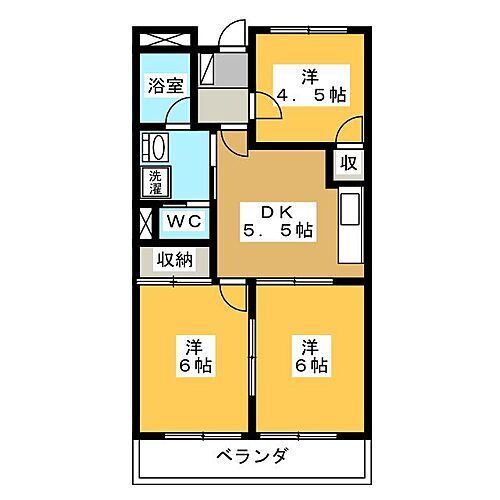 岐阜県各務原市川島緑町3丁目 3DK マンション 賃貸物件詳細