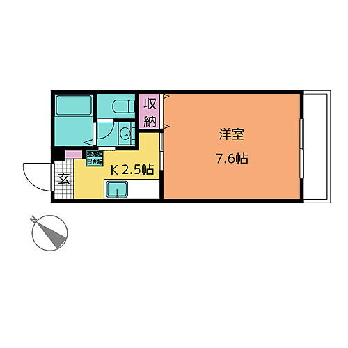 コーキア神楽 3階 1K 賃貸物件詳細