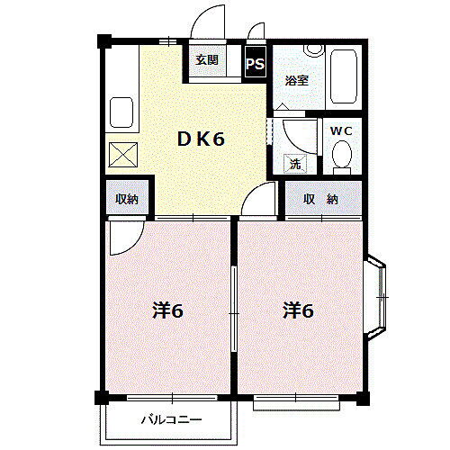 栃木県宇都宮市下栗町768-1 宇都宮駅 2DK アパート 賃貸物件詳細