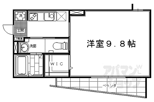 京都府京都市西京区川島東代町 桂駅 1K マンション 賃貸物件詳細