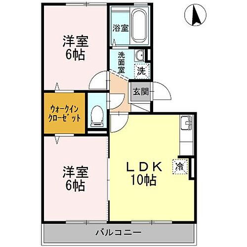 山口県下関市形山みどり町 新下関駅 2LDK アパート 賃貸物件詳細