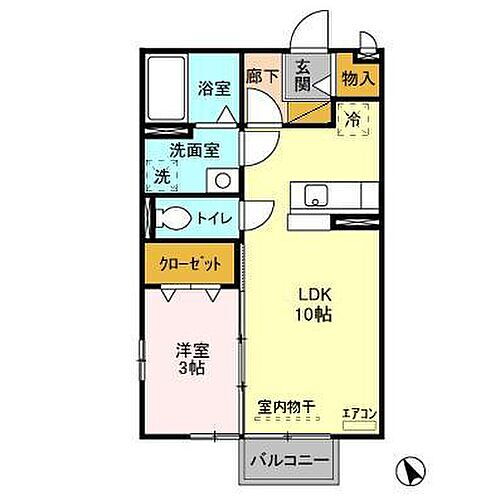ダイヤファーストＳ．Ａｖｅ 2階 1LDK 賃貸物件詳細
