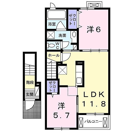 茨城県つくば市高野台2丁目7-1 つくば駅 2LDK アパート 賃貸物件詳細