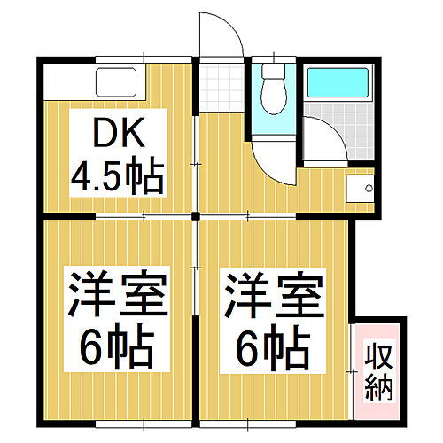 代田コーポ 2階 2DK 賃貸物件詳細