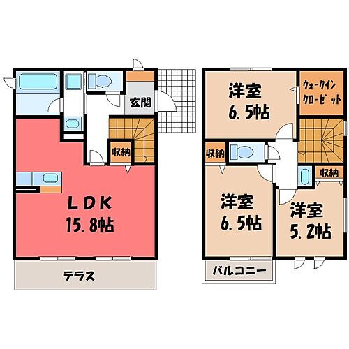 栃木県小山市駅南町2丁目 小山駅 3LDK 一戸建て 賃貸物件詳細