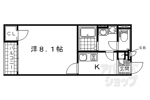京都府京都市山科区厨子奥矢倉町 山科駅 1K アパート 賃貸物件詳細