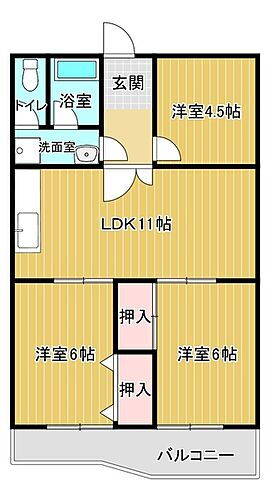 八弘マンション 3階 3LDK 賃貸物件詳細