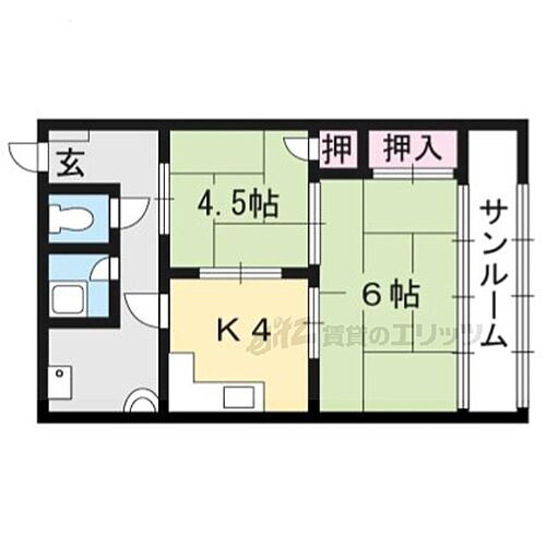 京都府京都市北区紫野西泉堂町 北大路駅 2K マンション 賃貸物件詳細