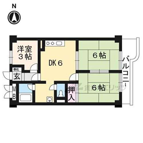 京都府京都市伏見区深草一ノ坪町 伏見稲荷駅 3DK マンション 賃貸物件詳細