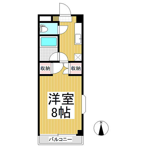 アーバンハイツ 2階 1K 賃貸物件詳細