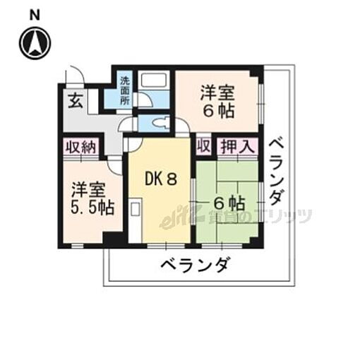 滋賀県大津市皇子が丘2丁目 大津京駅 3DK マンション 賃貸物件詳細