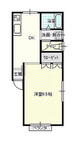 山形県山形市白山1丁目 山形駅 1DK アパート 賃貸物件詳細