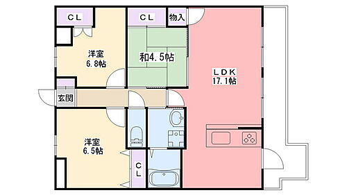 兵庫県西宮市若草町2丁目 鳴尾・武庫川女子大前駅 3LDK マンション 賃貸物件詳細