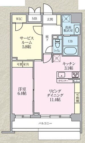 Ｃａｌｍ　Ｒｅｓｉｄｅｎｃｅ　Ｐｒｏｌｏｇｕｅ 3階 1SLDK 賃貸物件詳細