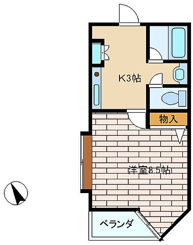 兵庫県神戸市垂水区旭が丘3丁目 垂水駅 1K マンション 賃貸物件詳細