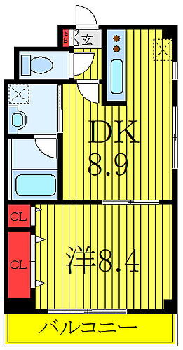 市両マンション 3階 1DK 賃貸物件詳細