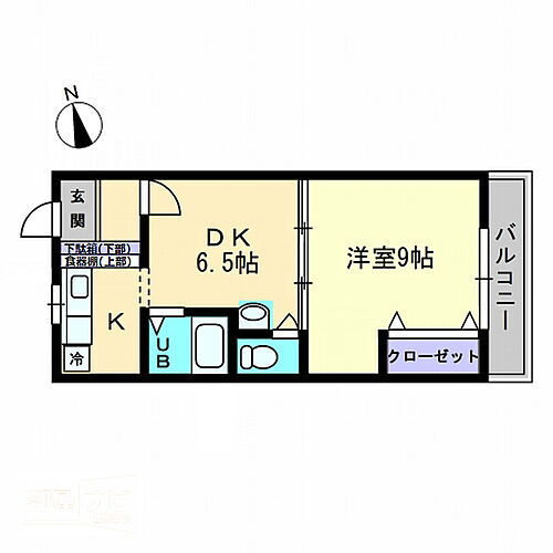 宮脇第８マンション 4階 1DK 賃貸物件詳細