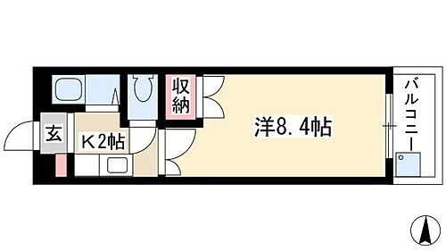 愛知県名古屋市中村区二瀬町197 岩塚駅 1K マンション 賃貸物件詳細