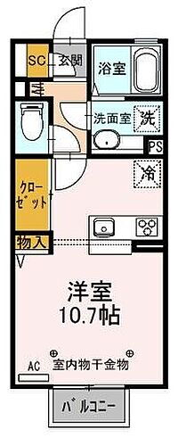 Ｄ－ｒｏｏｍ思川ヴィオレ　Ｄ 1階 ワンルーム 賃貸物件詳細